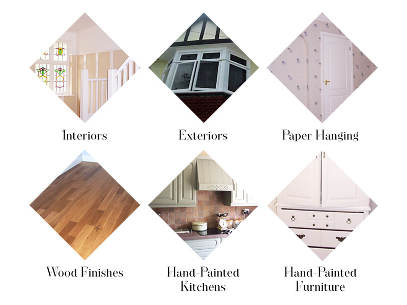 Examples of Paul Barnicoat's painting and decorating work